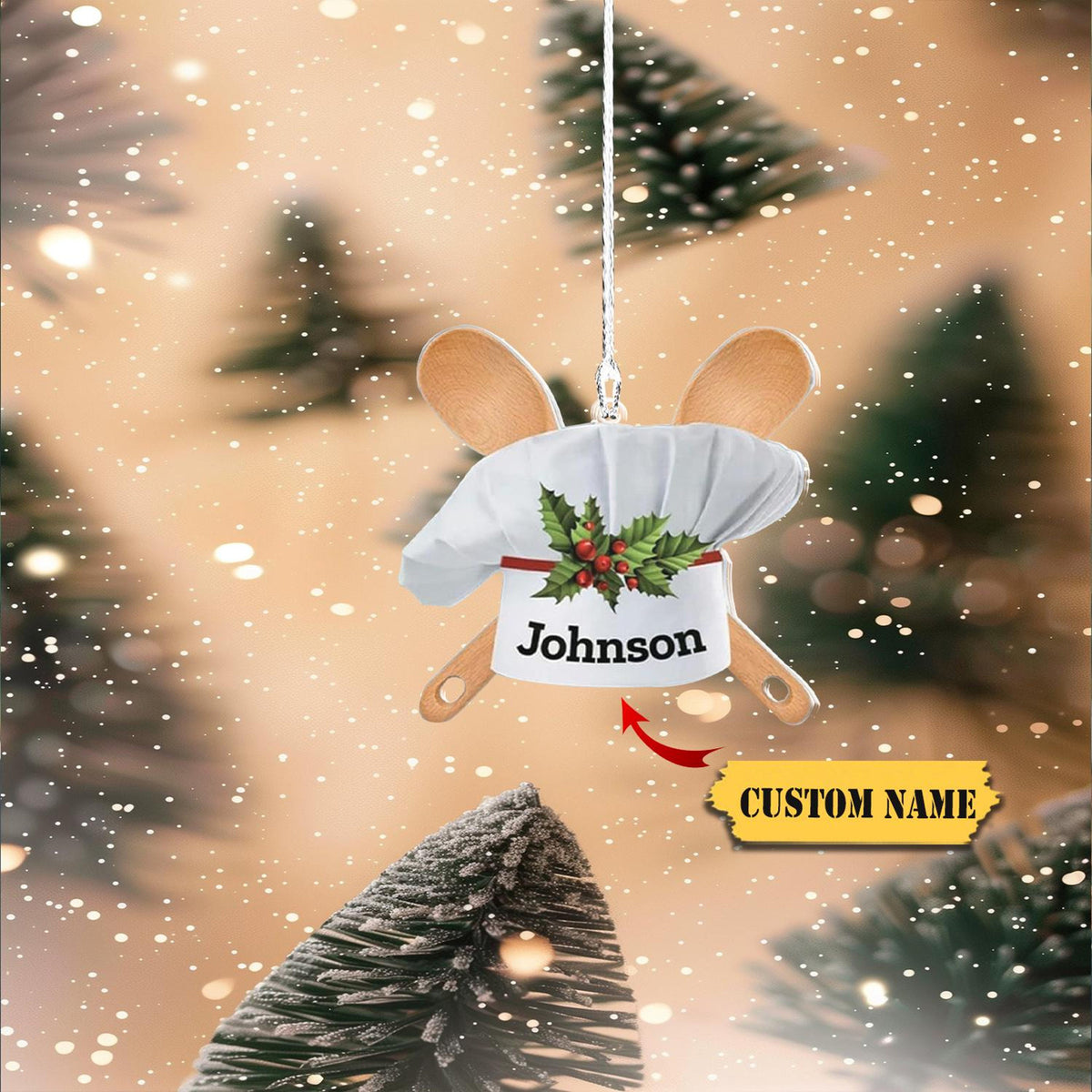 Personalized Chef Christmas Ornament 2024, Cooking Christmas Ornaments, Chef Uniform Ornament, Decoration House Xmas, Gift For Cooking Lover