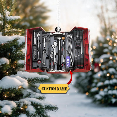 Mechanic Custom Shaped Acrylic Christmas Ornament, Christmas Gift For Mechanic, Dad Mechanic Ornaments, Gift For Dad