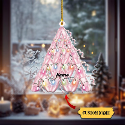 Ballet Shoes Personalized Christmas Ornament 2024, Ballet Ornament, Ballet Shoes Xmas, Xmas Gift For Little Girls & Kids
