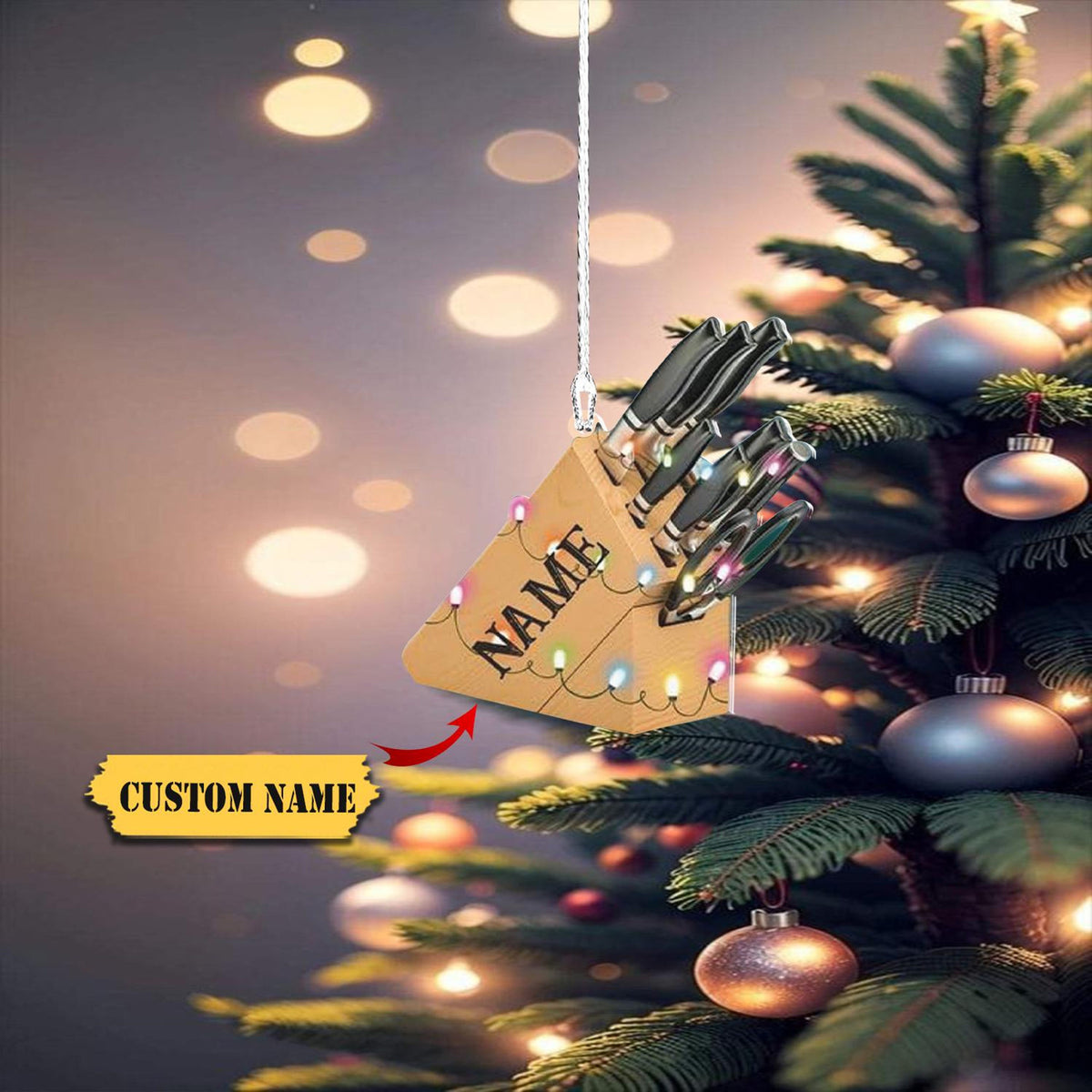 Personalized Chef Christmas Ornament 2024, Cooking Christmas Ornaments, Chef Uniform Ornament, Gift For Mom, Gift For Christmas