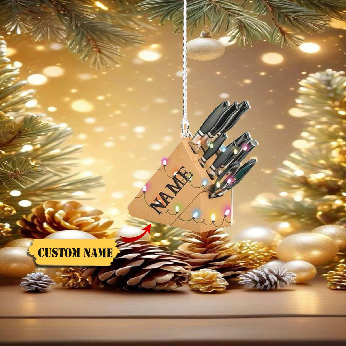 Personalized Chef Christmas Ornament 2024, Cooking Christmas Ornaments, Chef Uniform Ornament, Gift For Mom, Gift For Christmas