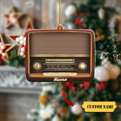 Personalized Radio Christmas Ornament, Radio Ornament Gift, Radio Ornament Hanging Tree, Radio Lovers Ornament, Gift For Christmas