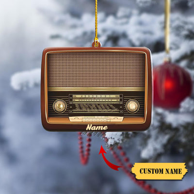 Personalized Radio Christmas Ornament, Radio Ornament Gift, Radio Ornament Hanging Tree, Radio Lovers Ornament, Gift For Christmas