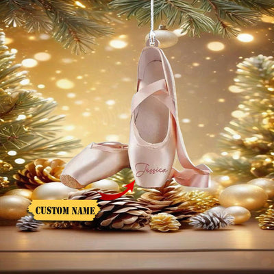 Ballet Shoes Ornament, Ballerina Christmas Hanging Ornament Gift, Dancer Gift, Ballet Ornament, Ballet-Dancer Gift, Gift For Girl Friend
