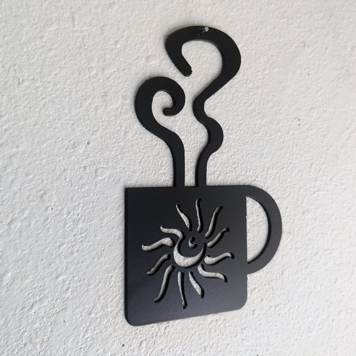 Coffee Sunshine Mug Wall Art Metal Wall Decoration Kitchen Decor Coffee Bar