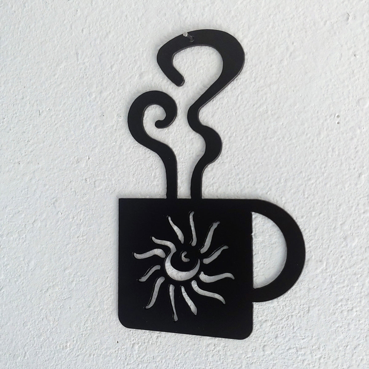 Coffee Sunshine Mug Wall Art Metal Wall Decoration Kitchen Decor Coffee Bar