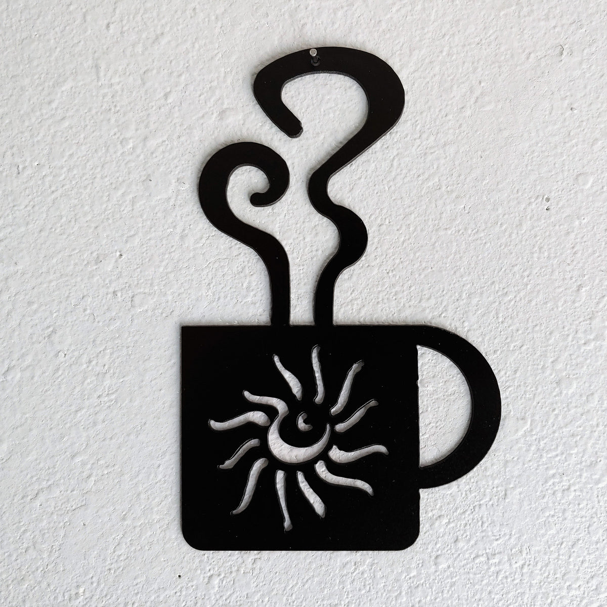 Coffee Sunshine Mug Wall Art Metal Wall Decoration Kitchen Decor Coffee Bar