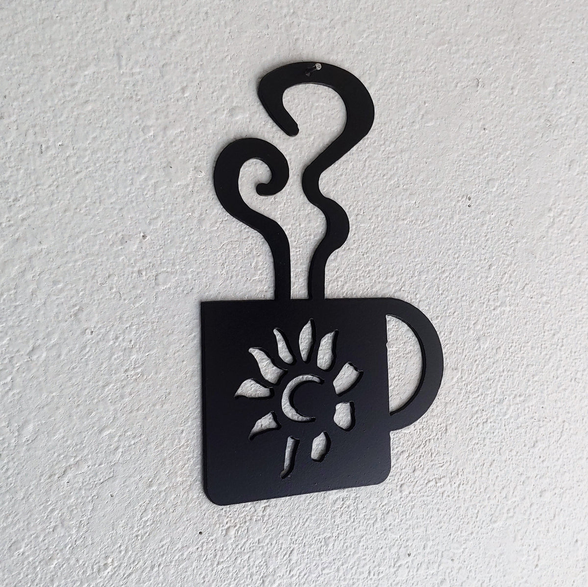 Coffee Sunflower Sunshine Mug Wall Art Metal Wall Decoration Kitchen Decor Coffee Bar