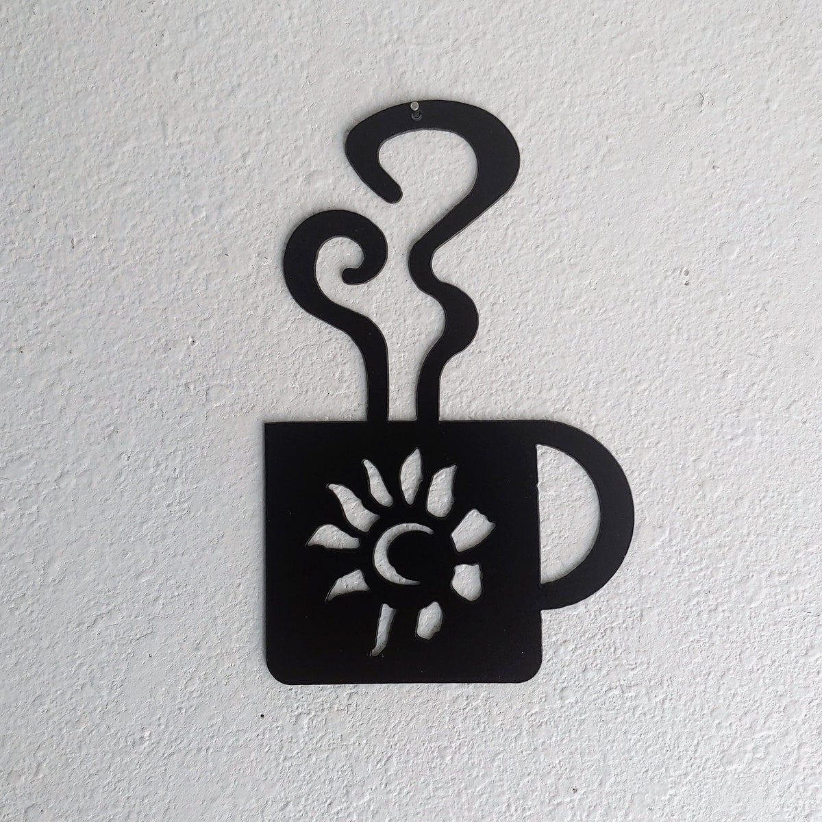 Coffee Sunflower Sunshine Mug Wall Art Metal Wall Decoration Kitchen Decor Coffee Bar
