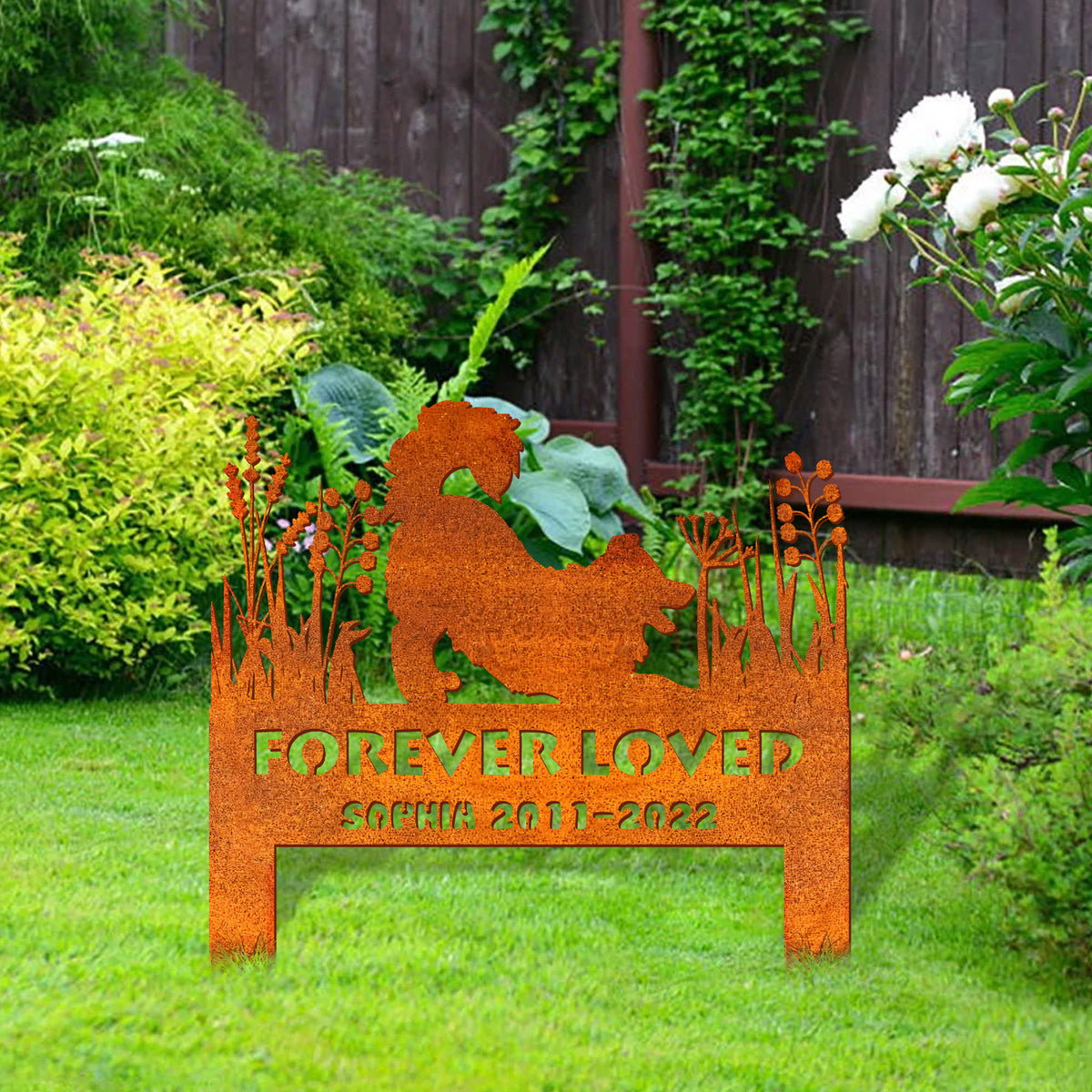 Border Collie Memorial Stake Sign Personalized, Pet Grave Markers Sign, Sign With Stake, Pet Loss Gift, Sympathy Sign, Remembrance Stake