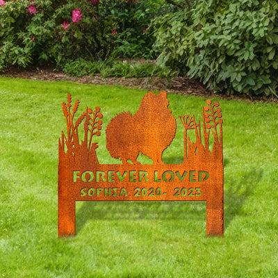 Pomeranian Memorial Stake Sign Personalized, Pet Grave Markers Sign, Custom Sign With Stake, Pet Loss Gift, Sympathy Sign, Remembrance Stake