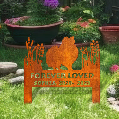 Pomeranian Memorial Stake Sign Personalized, Pet Grave Markers Sign, Custom Sign With Stake, Pet Loss Gift, Sympathy Sign, Remembrance Stake
