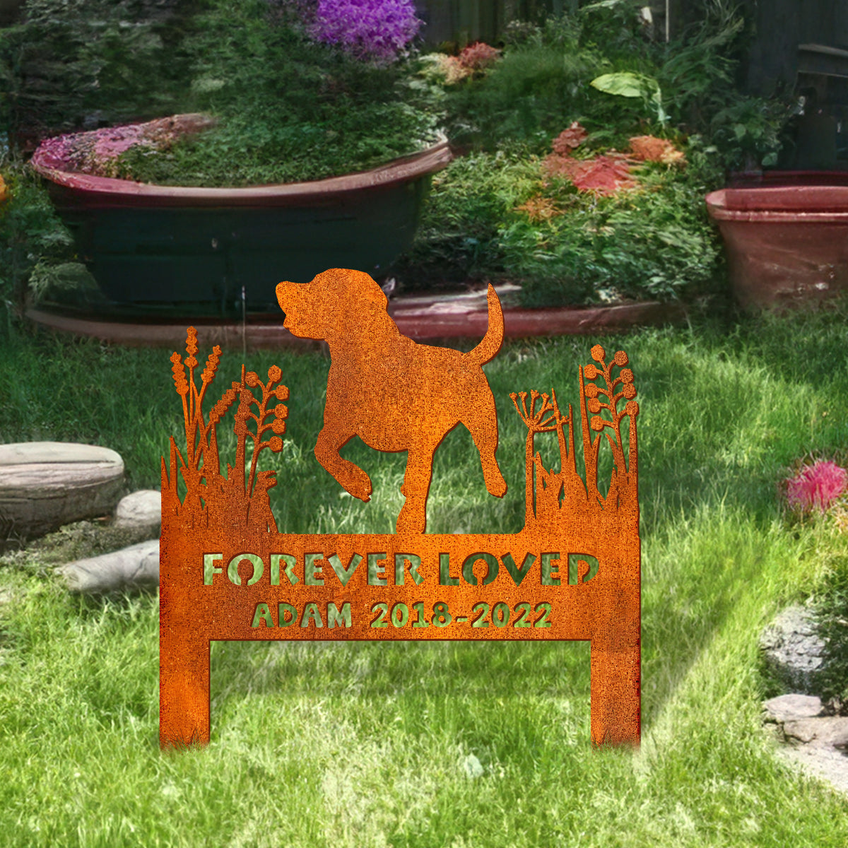 Labrador Retriever Memorial Stake Sign Personalized, Pet Grave Markers Sign, Sign With Stake, Pet Loss Gift, Sympathy Sign, Remembrance Stake