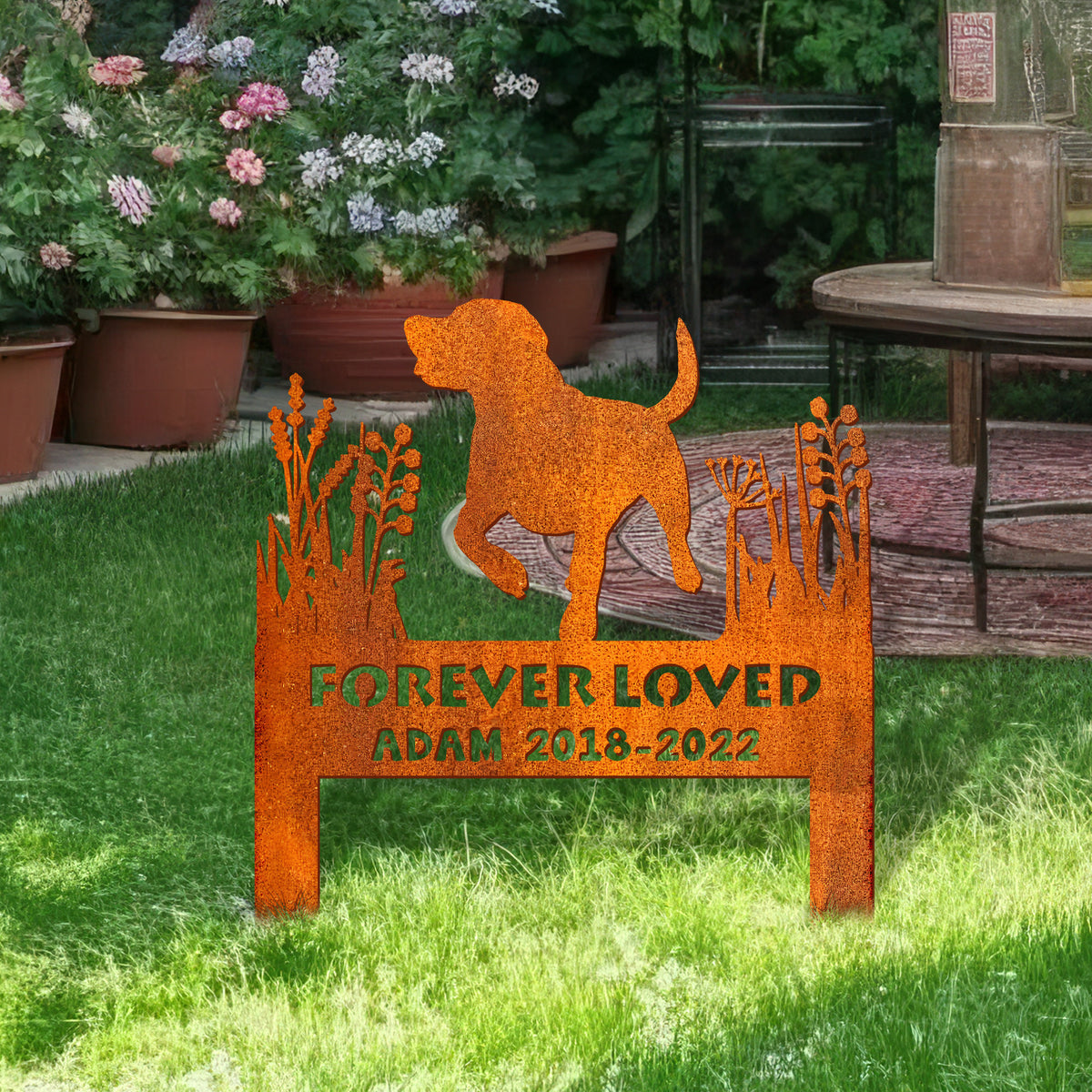 Labrador Retriever Memorial Stake Sign Personalized, Pet Grave Markers Sign, Sign With Stake, Pet Loss Gift, Sympathy Sign, Remembrance Stake