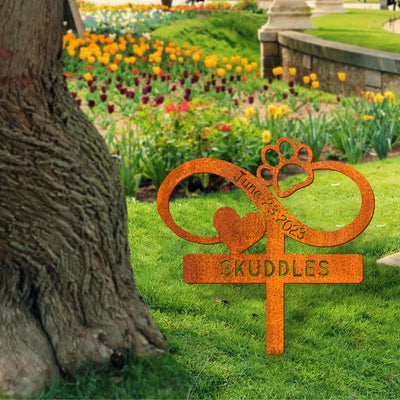 Custom Infinite Pet Memorial Stake Sign, Pet Grave Markers Sign, Sign With Stake, Pet Loss Gift, Sympathy Sign, Remembrance Stake, Garden Decor