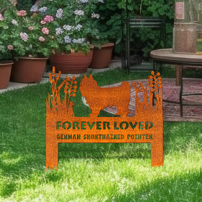 Skye Terrier Memorial Stake Corten Sign Personalized, Pet Grave Markers Sign, Sign With Stake, Pet Loss Gift, Sympathy Sign, Remembrance Stake
