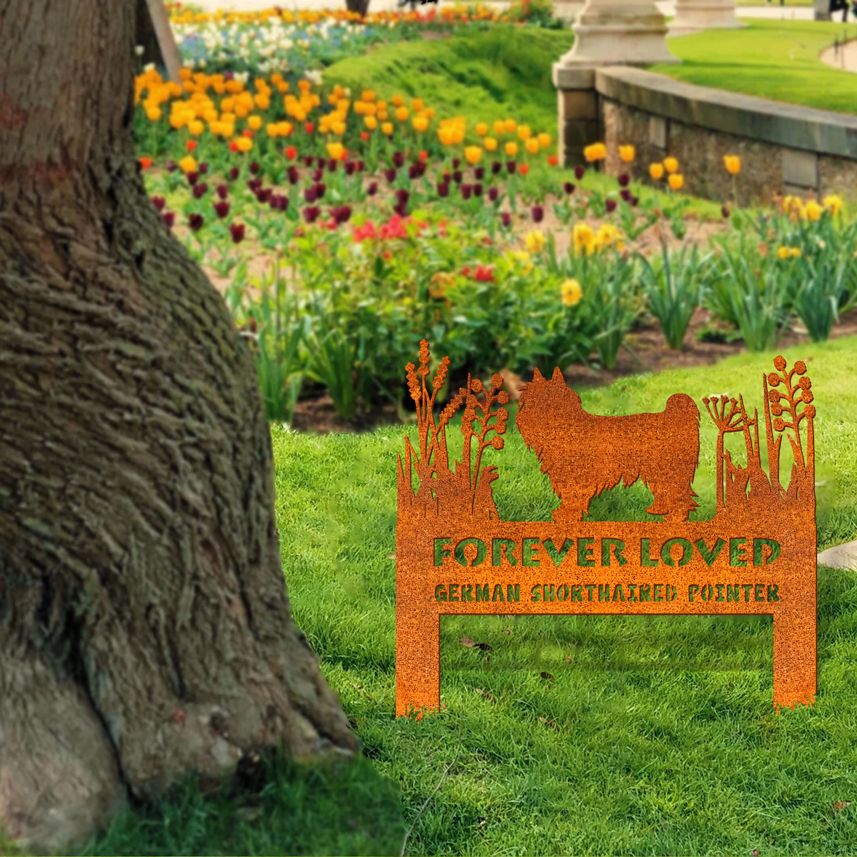 Skye Terrier Memorial Stake Corten Sign Personalized, Pet Grave Markers Sign, Sign With Stake, Pet Loss Gift, Sympathy Sign, Remembrance Stake