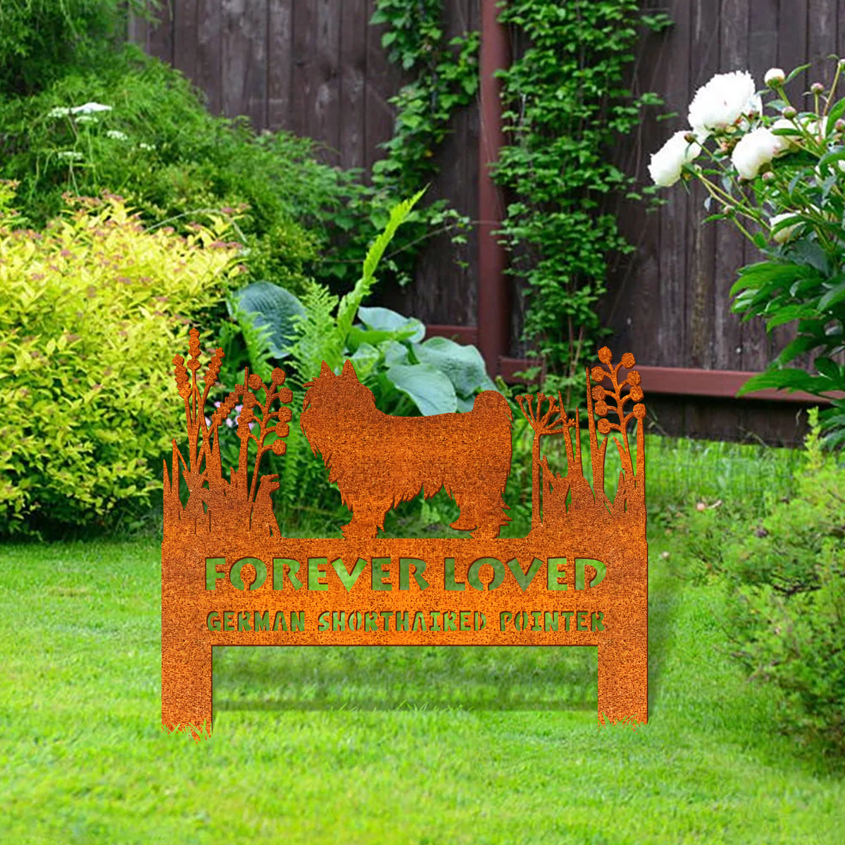 Skye Terrier Memorial Stake Corten Sign Personalized, Pet Grave Markers Sign, Sign With Stake, Pet Loss Gift, Sympathy Sign, Remembrance Stake