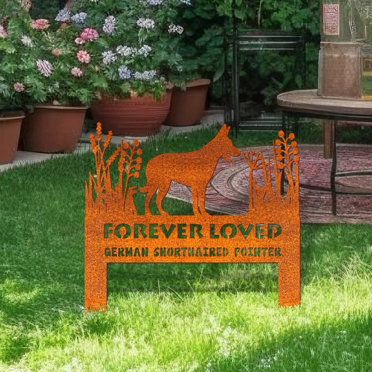 Belgian Malinois Memorial Stake Corten Sign Personalized, Pet Grave Markers Sign, Sign With Stake, Pet Loss Gift, Sympathy Sign, Remembrance Stake