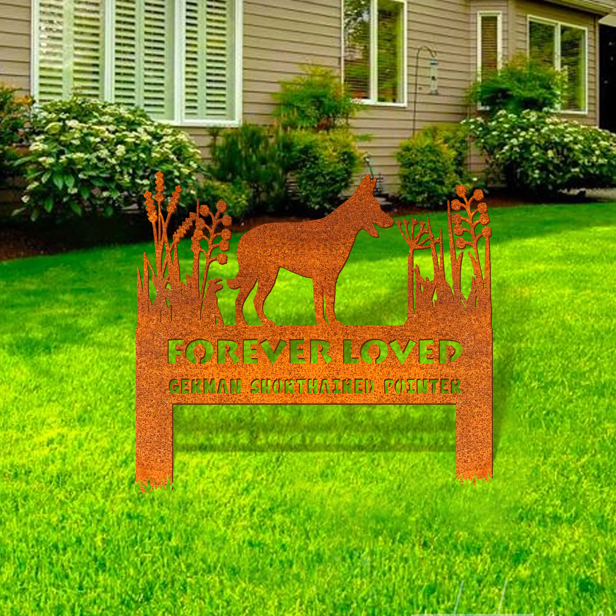 Belgian Malinois Memorial Stake Corten Sign Personalized, Pet Grave Markers Sign, Sign With Stake, Pet Loss Gift, Sympathy Sign, Remembrance Stake
