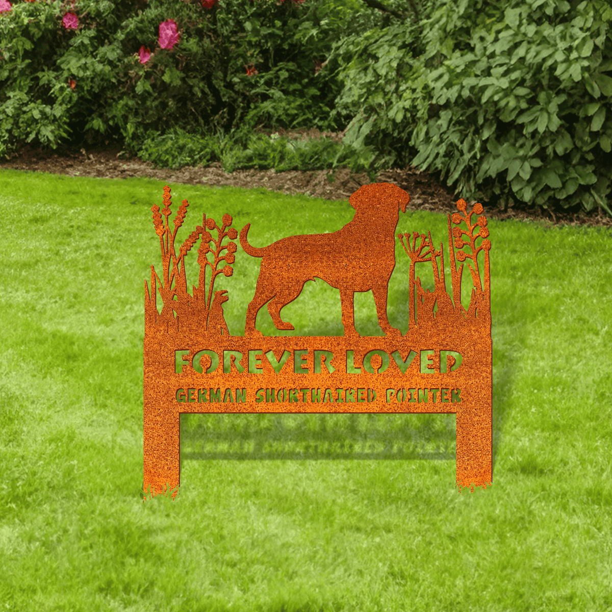 Rottweiler Memorial Stake Corten Sign Personalized, Pet Grave Markers Sign, Rottweiler Sign With Stake, Pet Loss Gift, Sympathy Sign