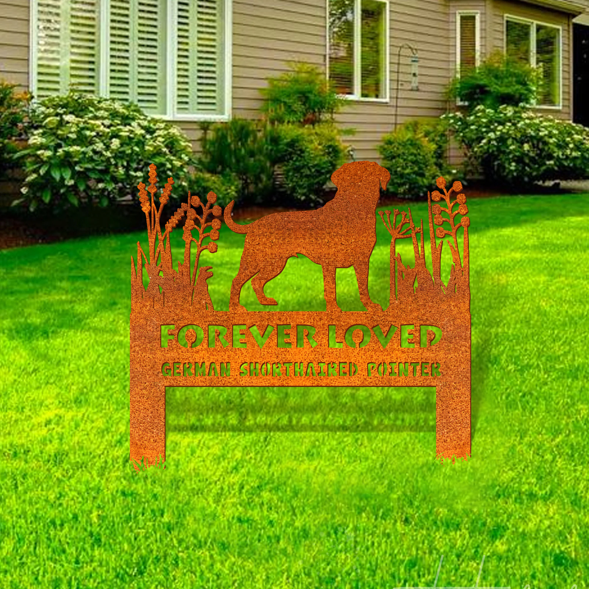 Rottweiler Memorial Stake Corten Sign Personalized, Pet Grave Markers Sign, Rottweiler Sign With Stake, Pet Loss Gift, Sympathy Sign