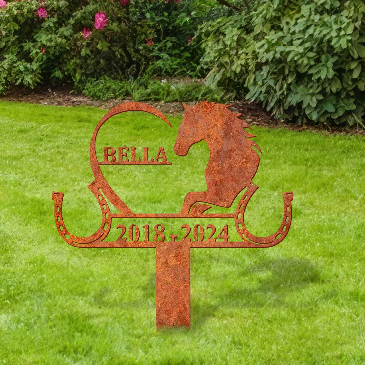 Custom Horse Memorial Stake, Grave Markers, Horse Name Sign, Sympathy Sign, Horse Sign, Remembrance Stake, Ranch Decor, Horse Lover Gift