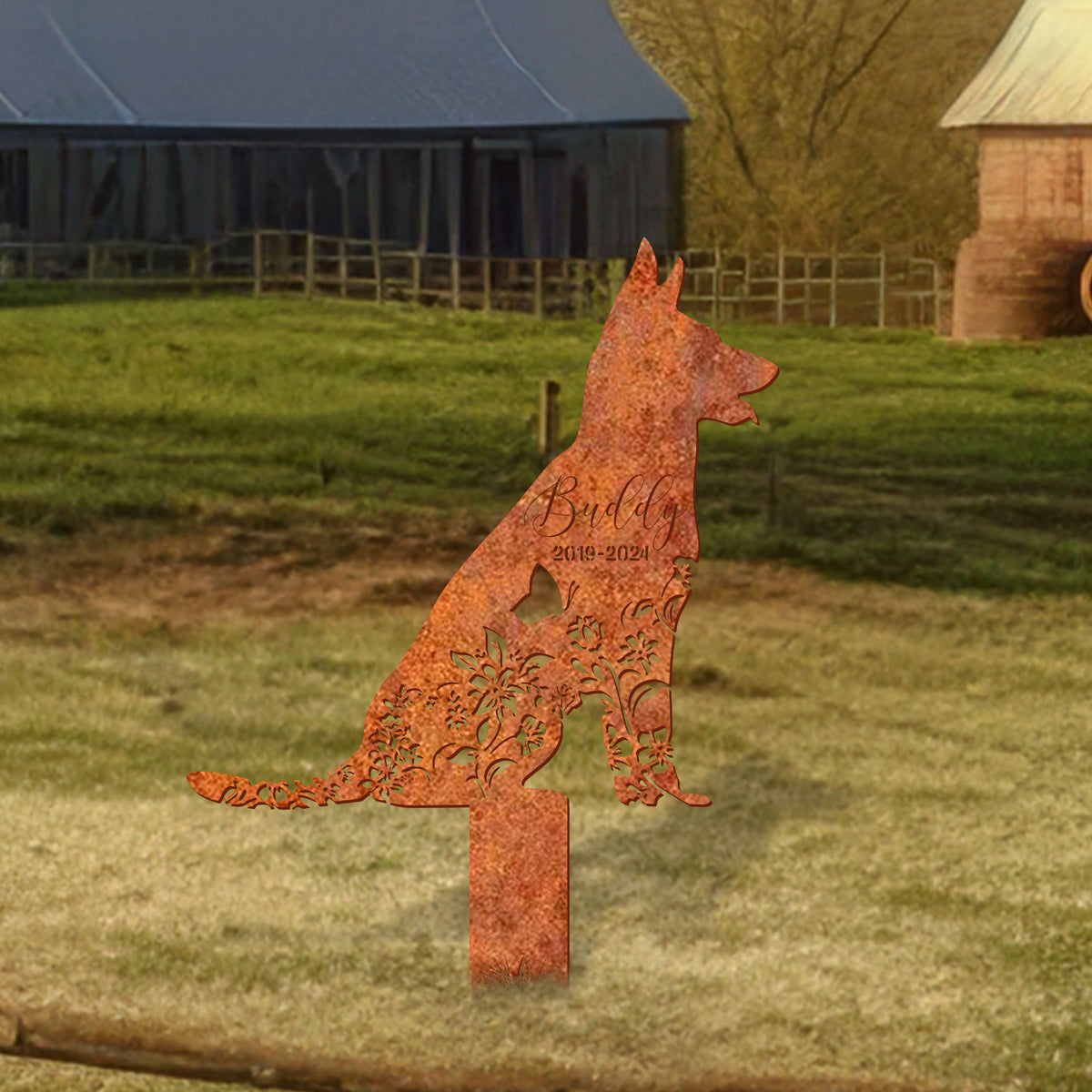 Custom German Shepherd Memorial Stake, Dog Memorial Stake, Pet Grave Markers, Dog Loss, Sympathy Sign, Remembrance Stake, Dog Lover Gift, Pet Loss