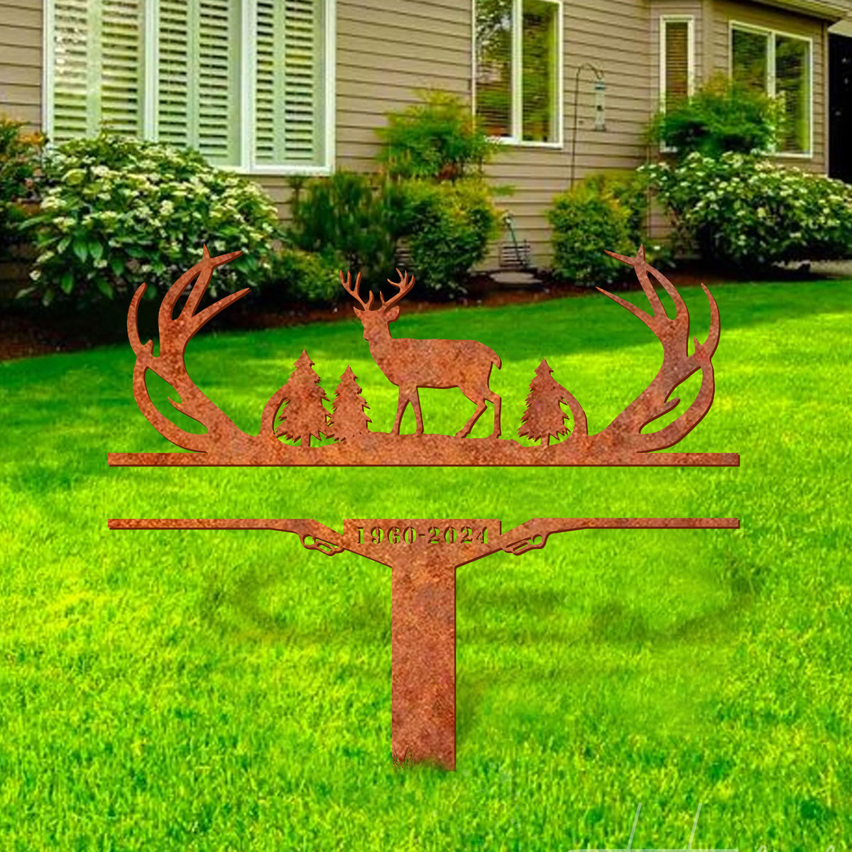 Custom Hunting Memorial Stake, Cemetery Stake, Grave Marker, Hunter Memorial Stake, Fisher Loss, In Memorial Of Gift, Hunter Loss, Dad Lost