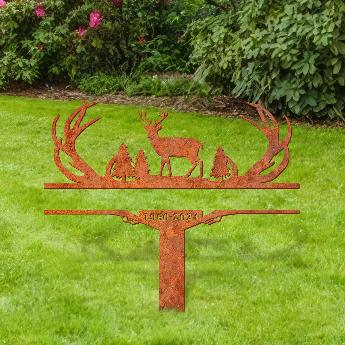 Custom Hunting Memorial Stake, Cemetery Stake, Grave Marker, Hunter Memorial Stake, Fisher Loss, In Memorial Of Gift, Hunter Loss, Dad Lost