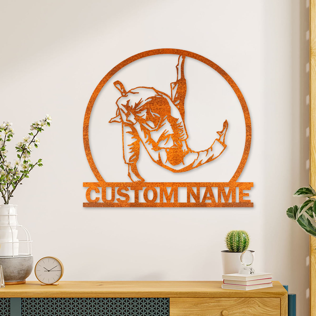 Jiu-Jitsu Sign Martial Arts Sign, Judo Lover Gift, Personalized Judo Sport Metal Wall Art Led Lights, Dorm Decor, Birthday Gift For Dad Son
