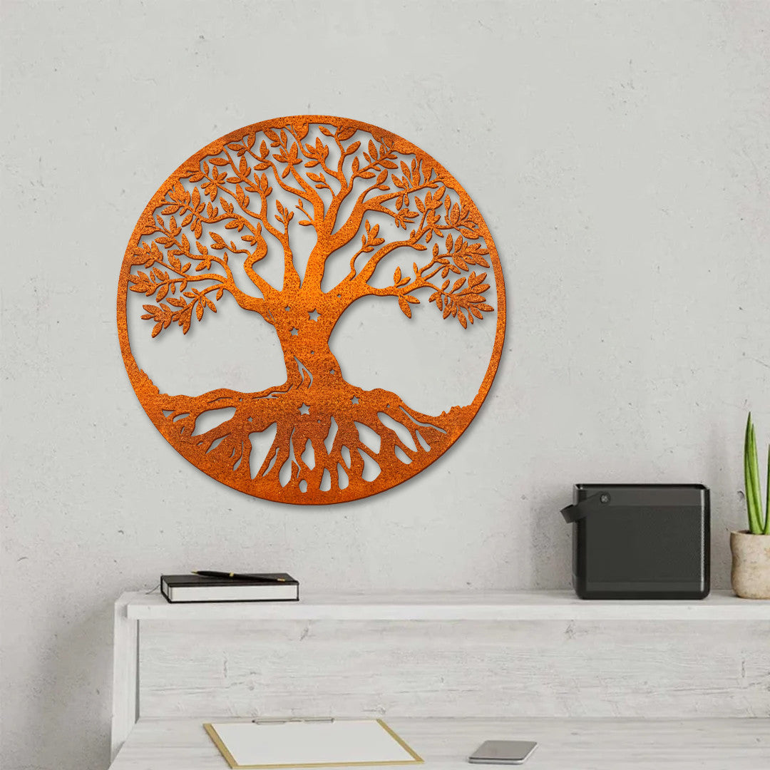 Tree Of Life Metal Sign, Family Tree Wall Decor, Garden Decor, Metal Tree Outdoor Decor Housewarming Gift Front Door Decor, Indoor Decor