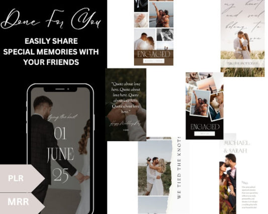 Wedding Instagram Story Templates | Photography Branding | Canva Templates | Wedding Story Filter | Social Media