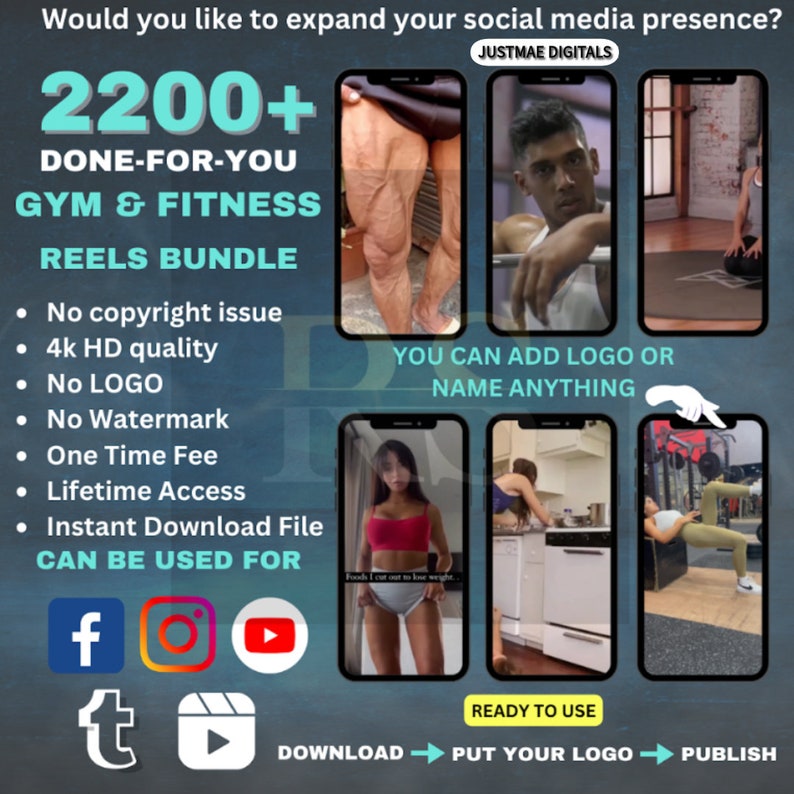 33,000+ Reels Bundle, Editable Short Videos, For Engagement and boost reach on social media, Vertical Videos