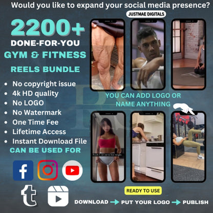 33,000+ Reels Bundle, Editable Short Videos, For Engagement and boost reach on social media, Vertical Videos