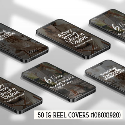 Faceless Marketing Instagram Reels Cover, Digital Product Seller IG Post, Digital Marketing Coach Social Media Post Template, Girl Boss