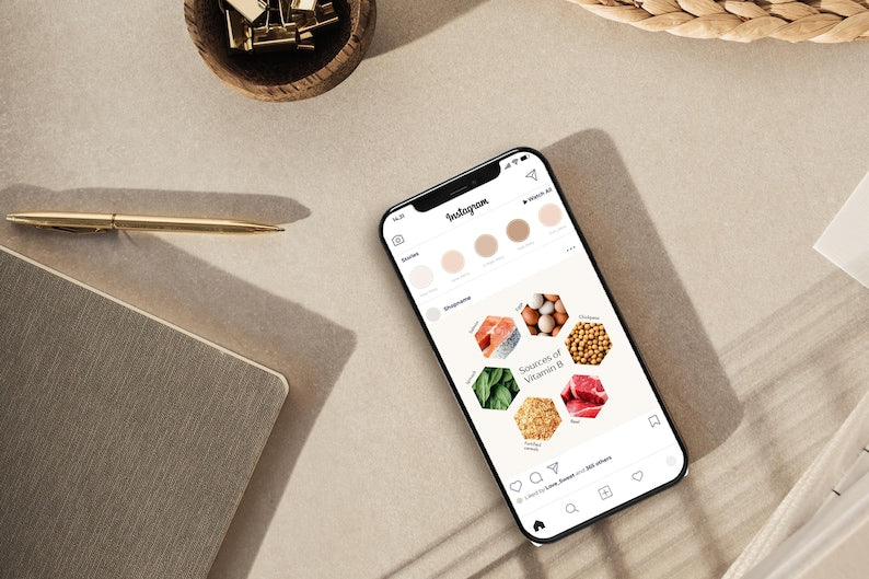 100 Nutrition Coach Instagram Post Templates | Wellness Templates | Instagram Engagement | Nutritionist Social Media Posts | Canva Templates