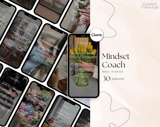 Plantillas de Instagram Reels de Mindset Coach Reels de Mindset Coach Videos de Instagram Reels de Life Coach Reels de Faceless Reels de Holistic Coach